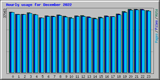 Hourly usage for December 2022