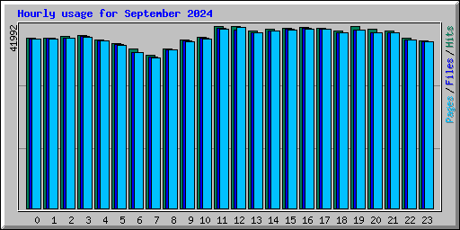 Hourly usage for September 2024